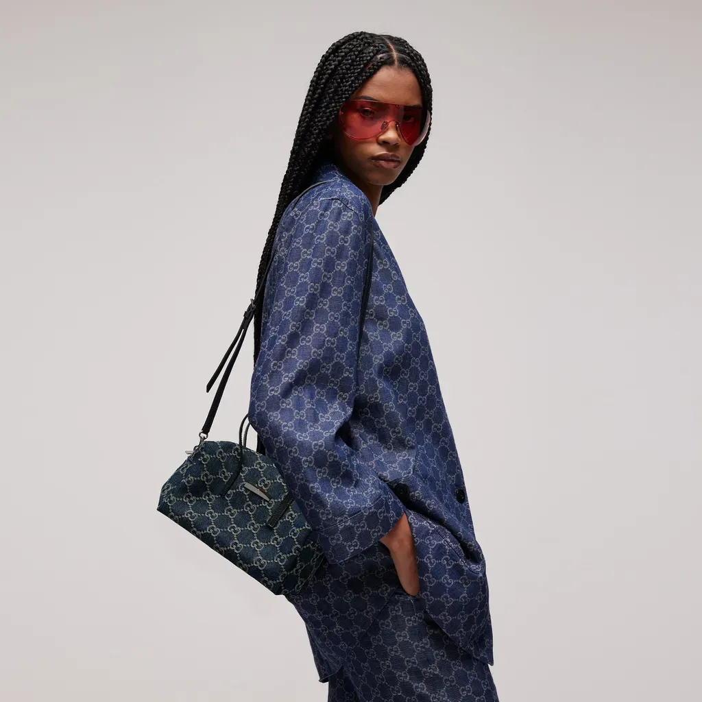 Small Boston Bag With Gucci Plaque