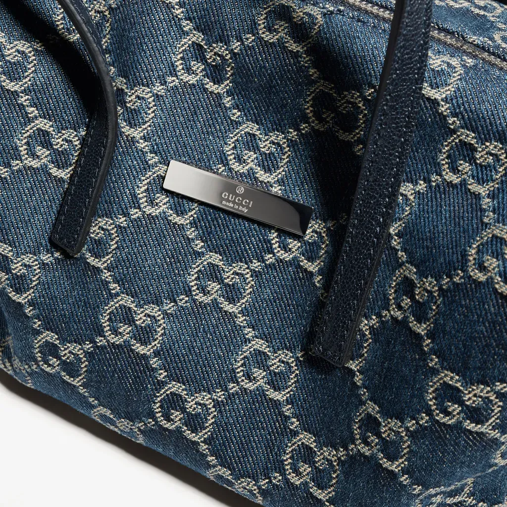 Small Boston Bag With Gucci Plaque