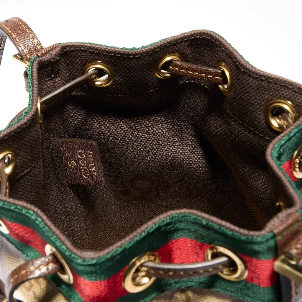 Mini Bucket Bag With Web