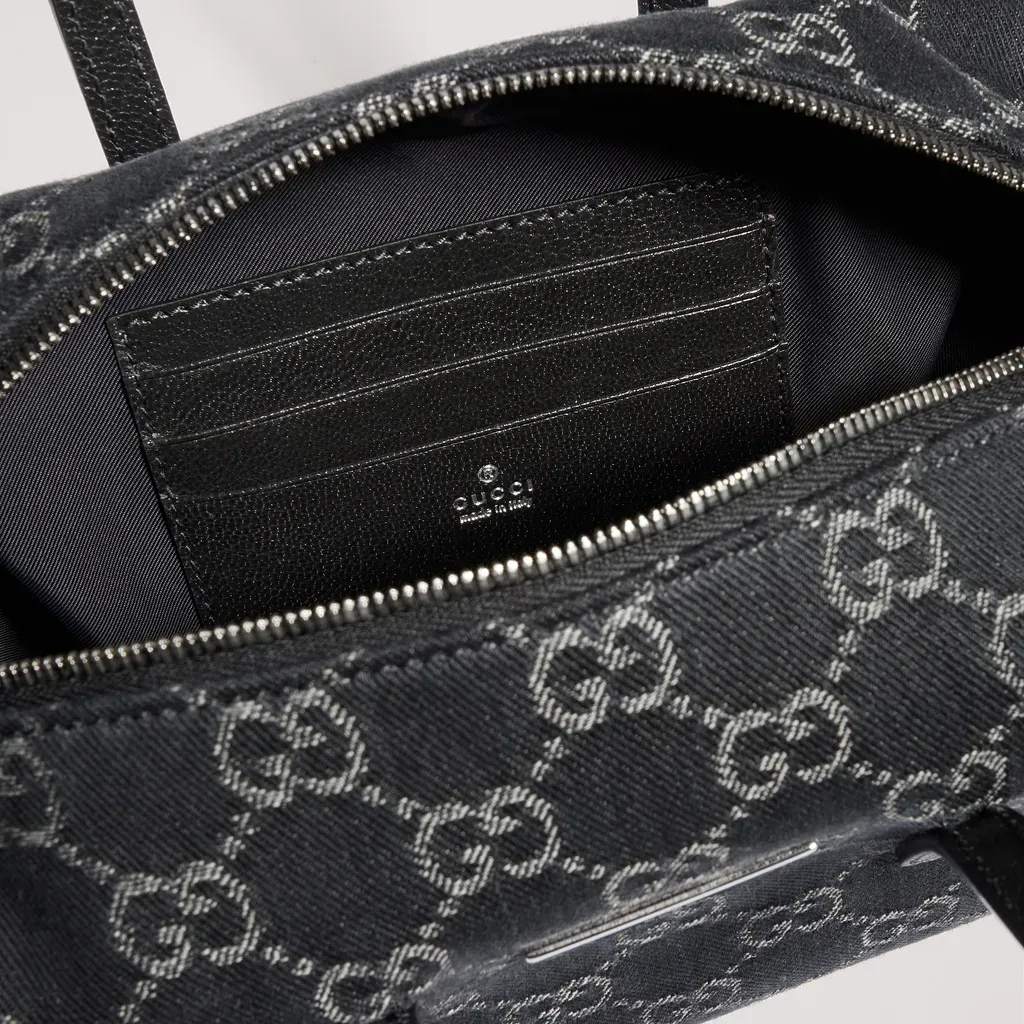 Small Boston Bag With Gucci Plaque
