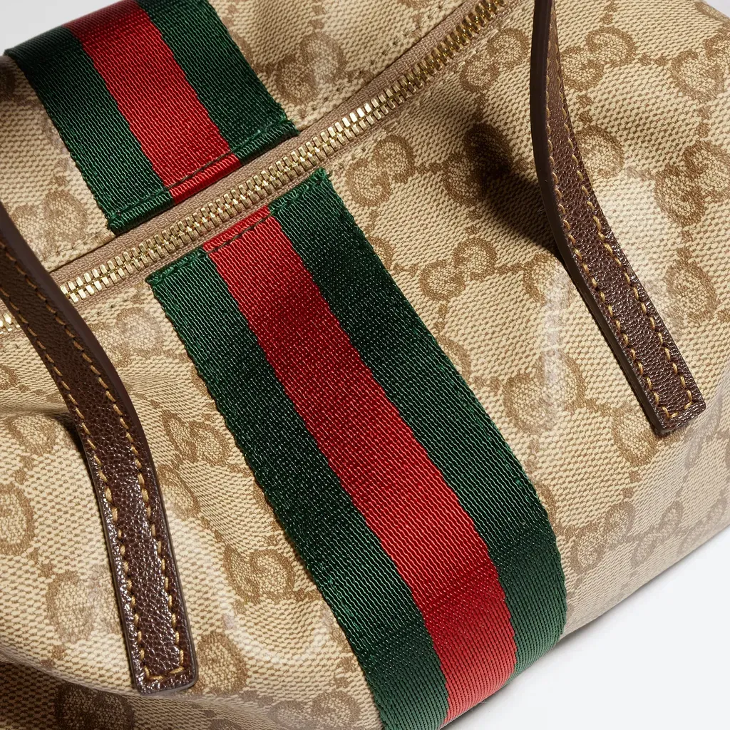 Mini Boston Bag With Web