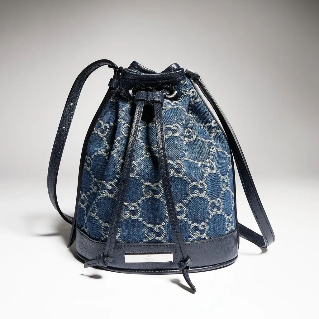 Mini Bucket Bag With Gucci Plaque