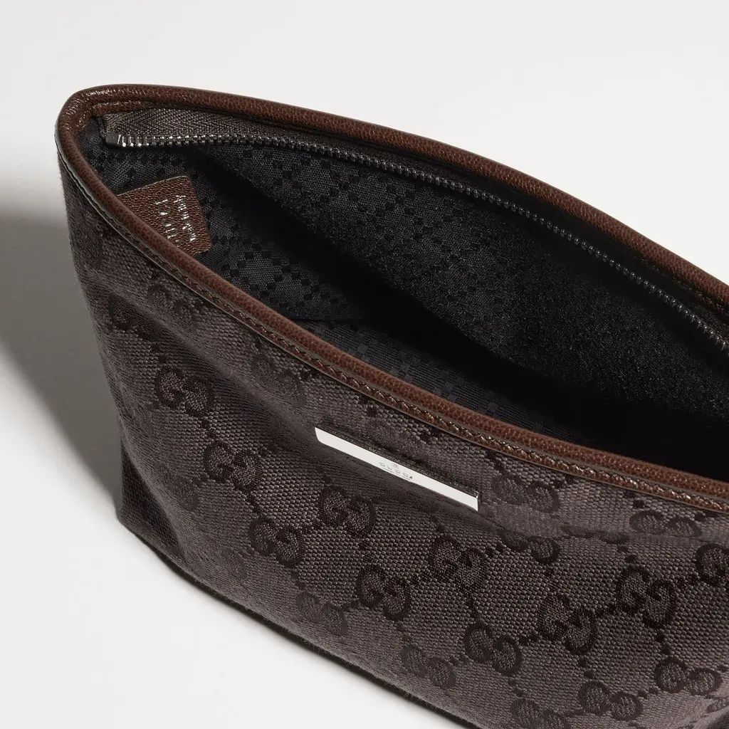 Small Pouch With Strap And Gucci Plaque