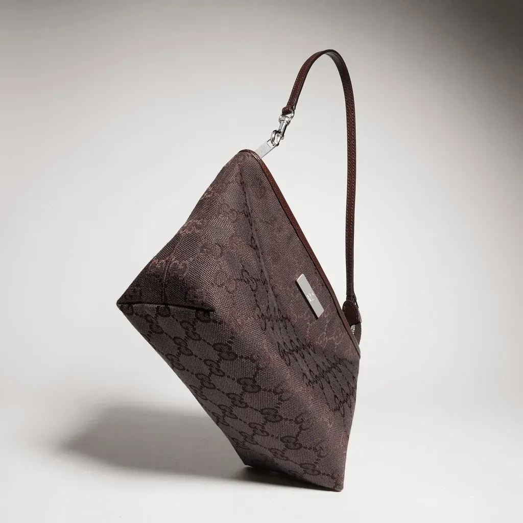 Small Pouch With Strap And Gucci Plaque