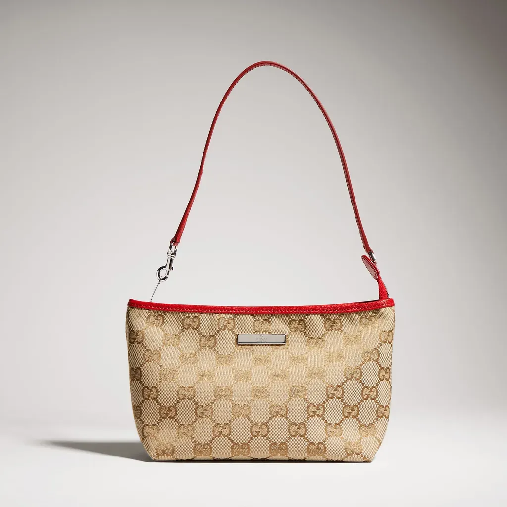 Small Pouch With Strap And Gucci Plaque