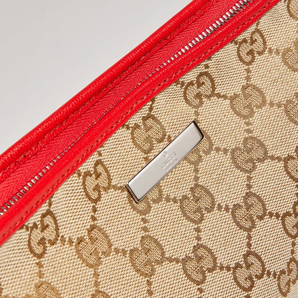 Small Pouch With Strap And Gucci Plaque