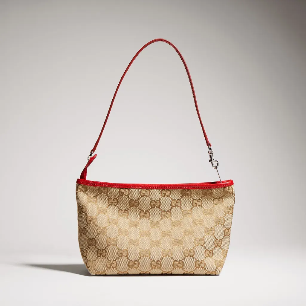 Small Pouch With Strap And Gucci Plaque