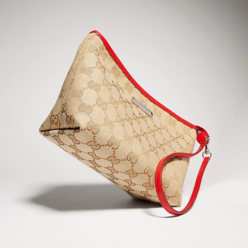 Small Pouch With Strap And Gucci Plaque