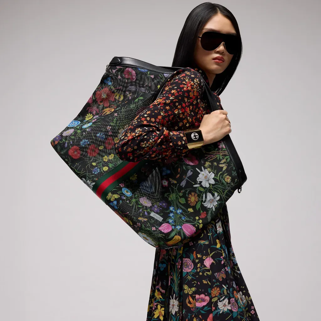 Gucci Giglio Flora Large Tote Bag