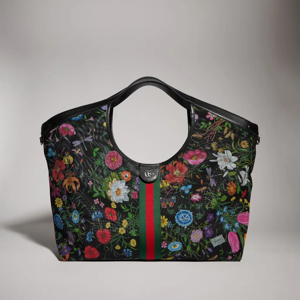 Gucci Giglio Flora Large Tote Bag