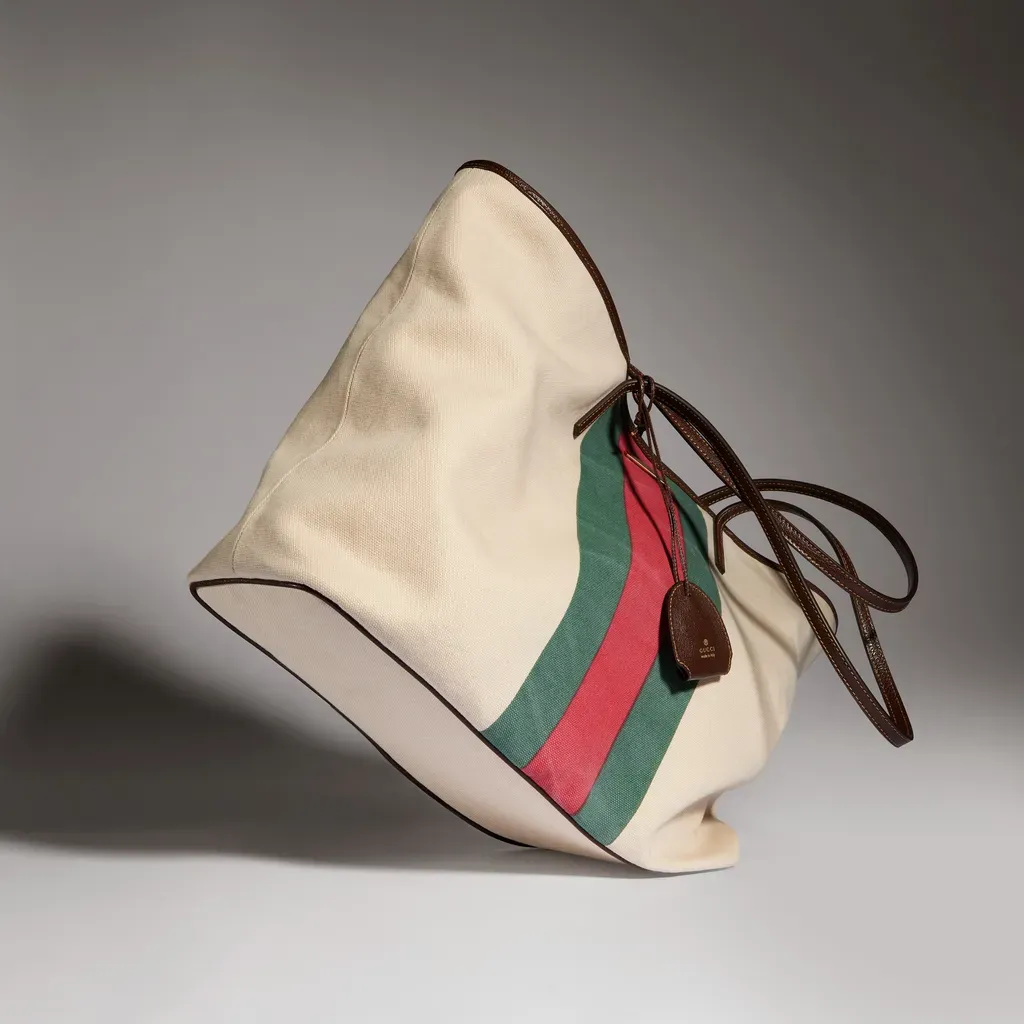 Gucci Tribeca Large Tote Bag With Charm