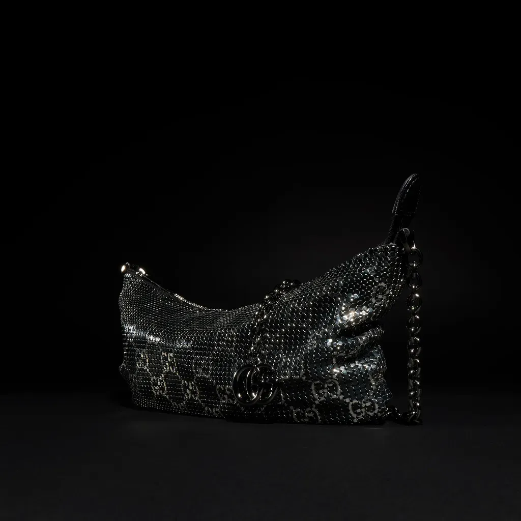 Metallic Evening Bag With Charm