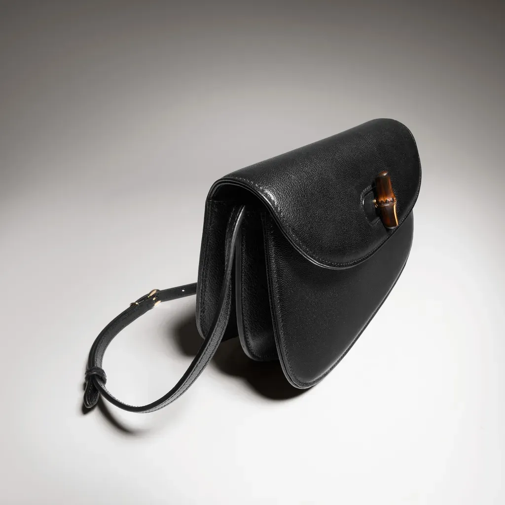 Small Shoulder Bag With Bamboo
