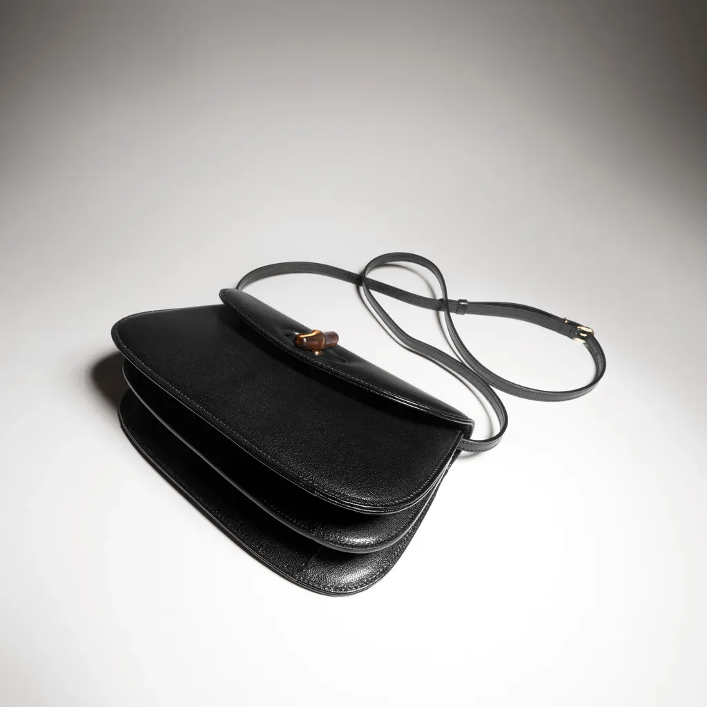 Small Shoulder Bag With Bamboo