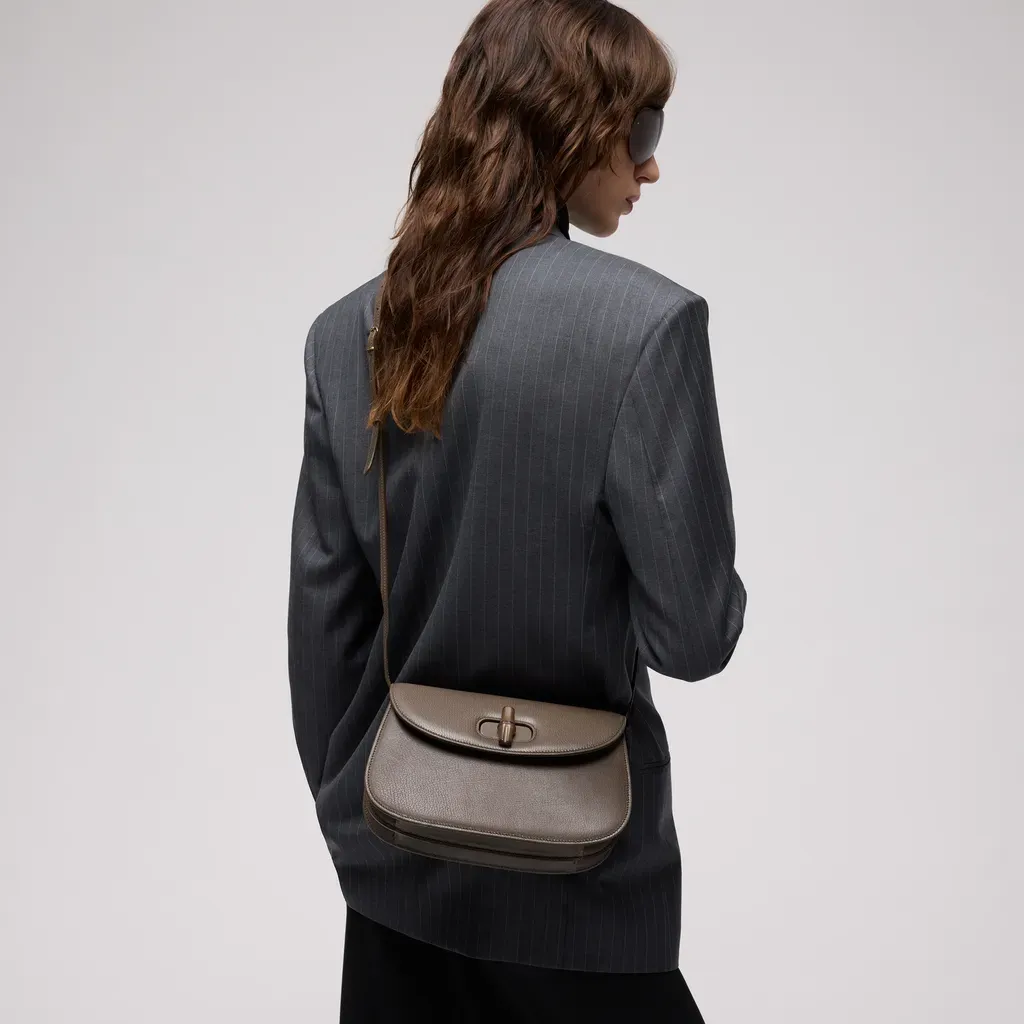 Small Shoulder Bag With Bamboo