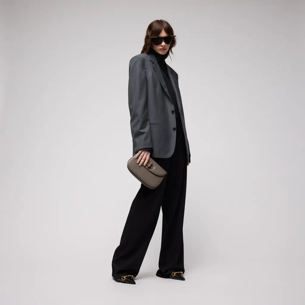 Small Shoulder Bag With Bamboo