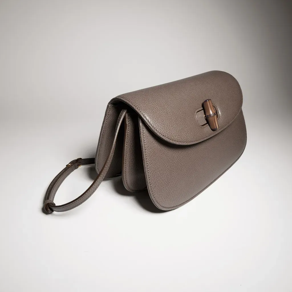 Small Shoulder Bag With Bamboo