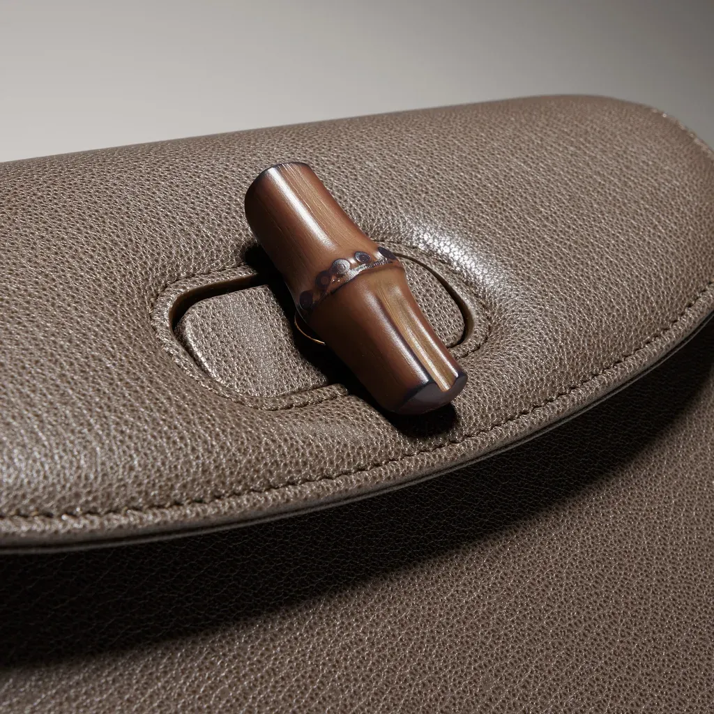 Small Shoulder Bag With Bamboo