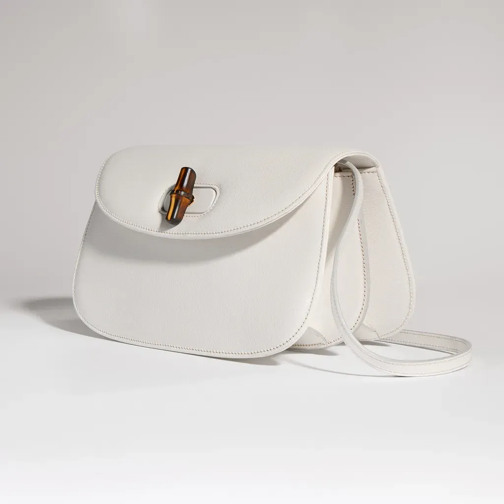 Small Shoulder Bag With Bamboo