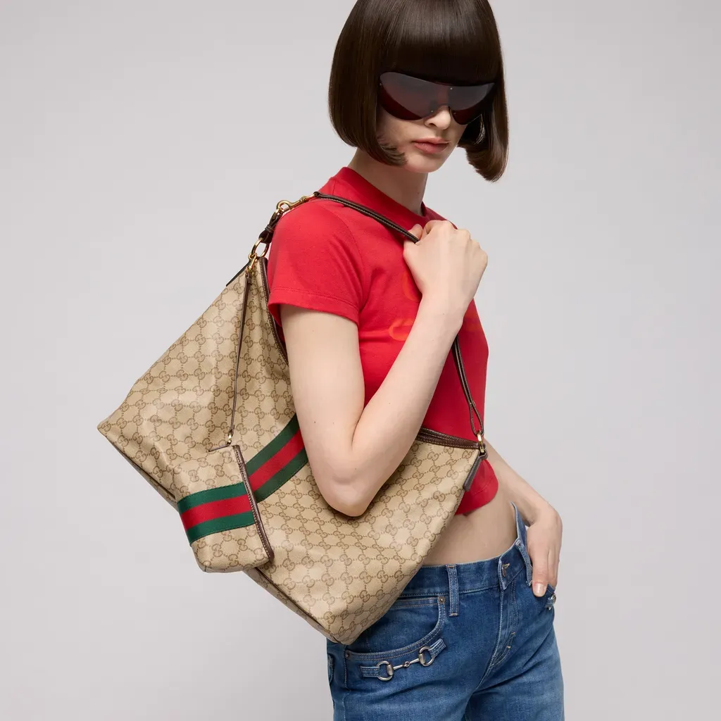 Large Shoulder Bag With Web