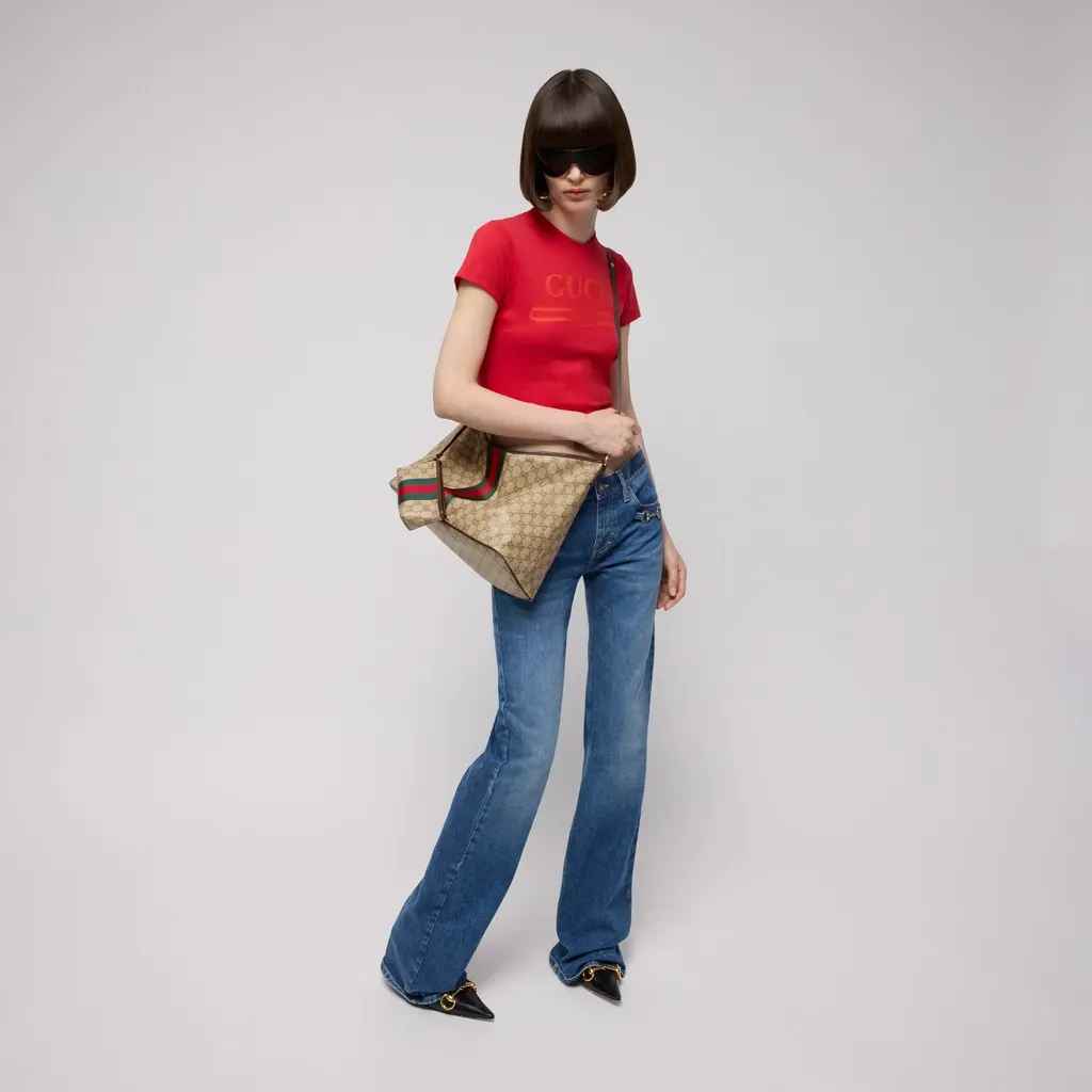 Large Shoulder Bag With Web