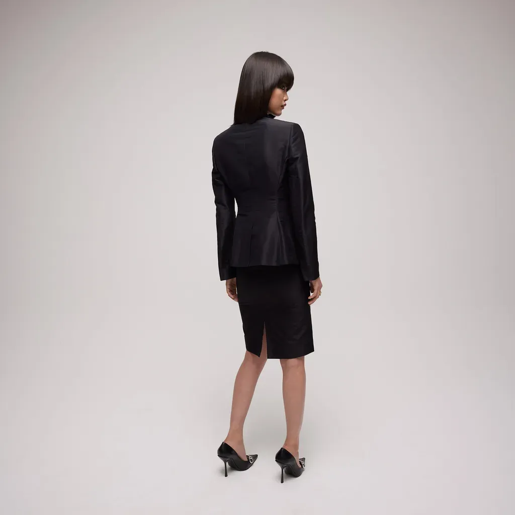 Fine Silk Faille Jacket