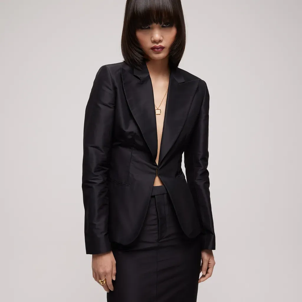 Fine Silk Faille Jacket