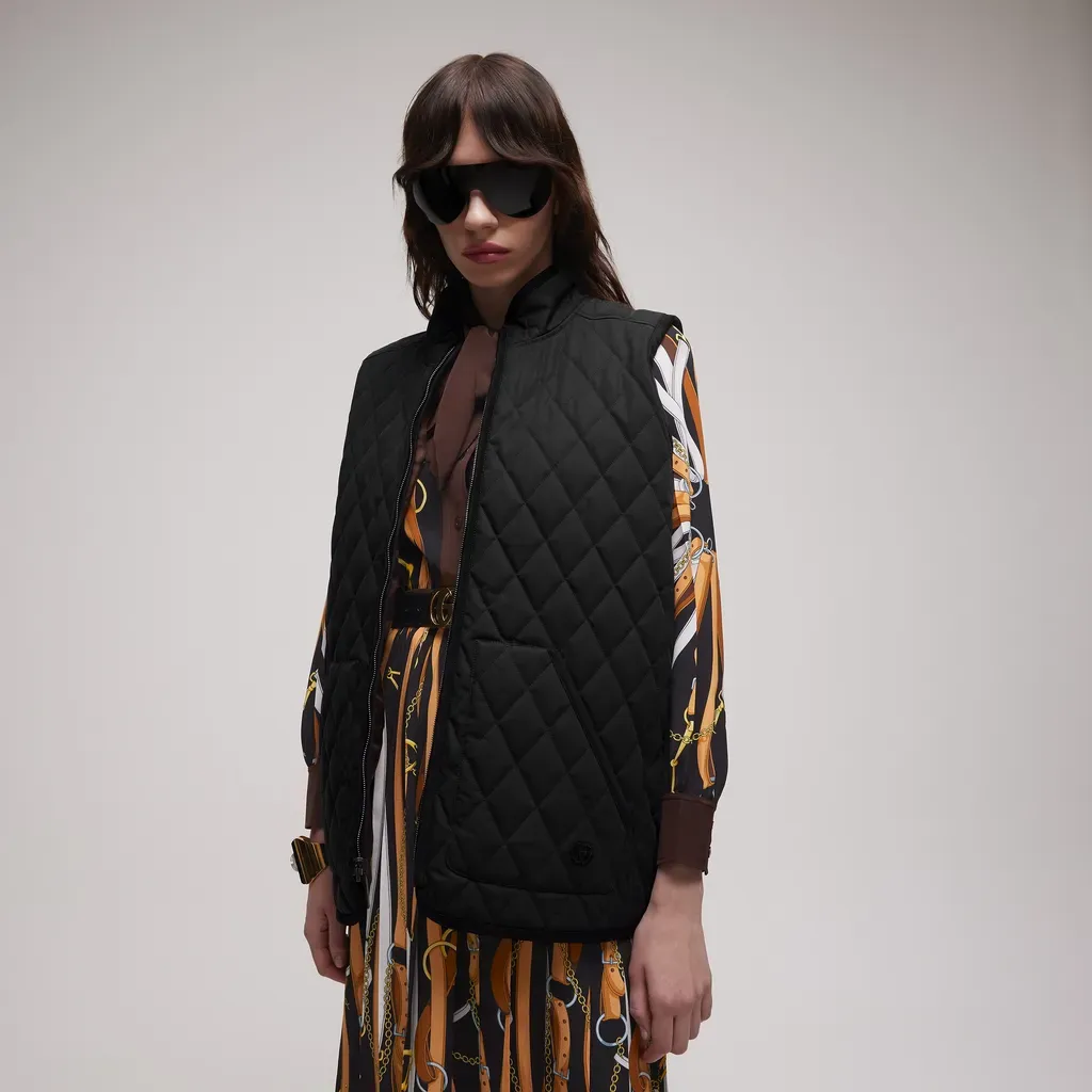 Reversible Padded Silk Twill Vest
