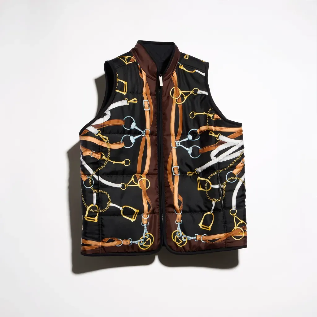 Reversible Padded Silk Twill Vest