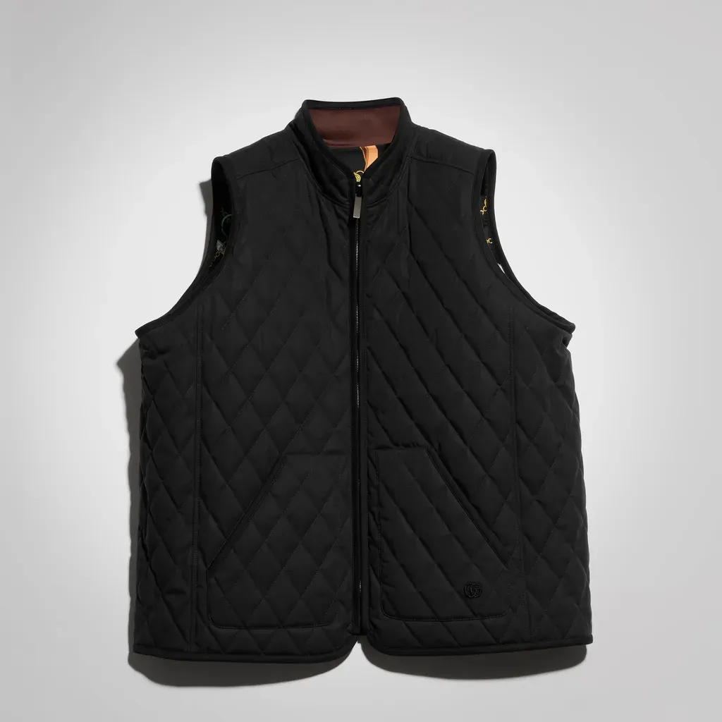 Reversible Padded Silk Twill Vest