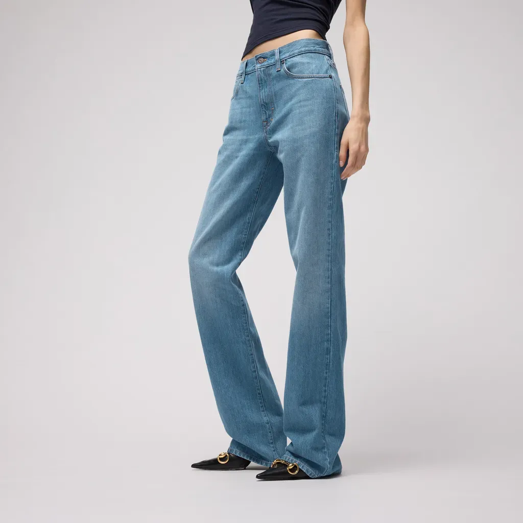 Bleached Washed Cotton Denim Pants