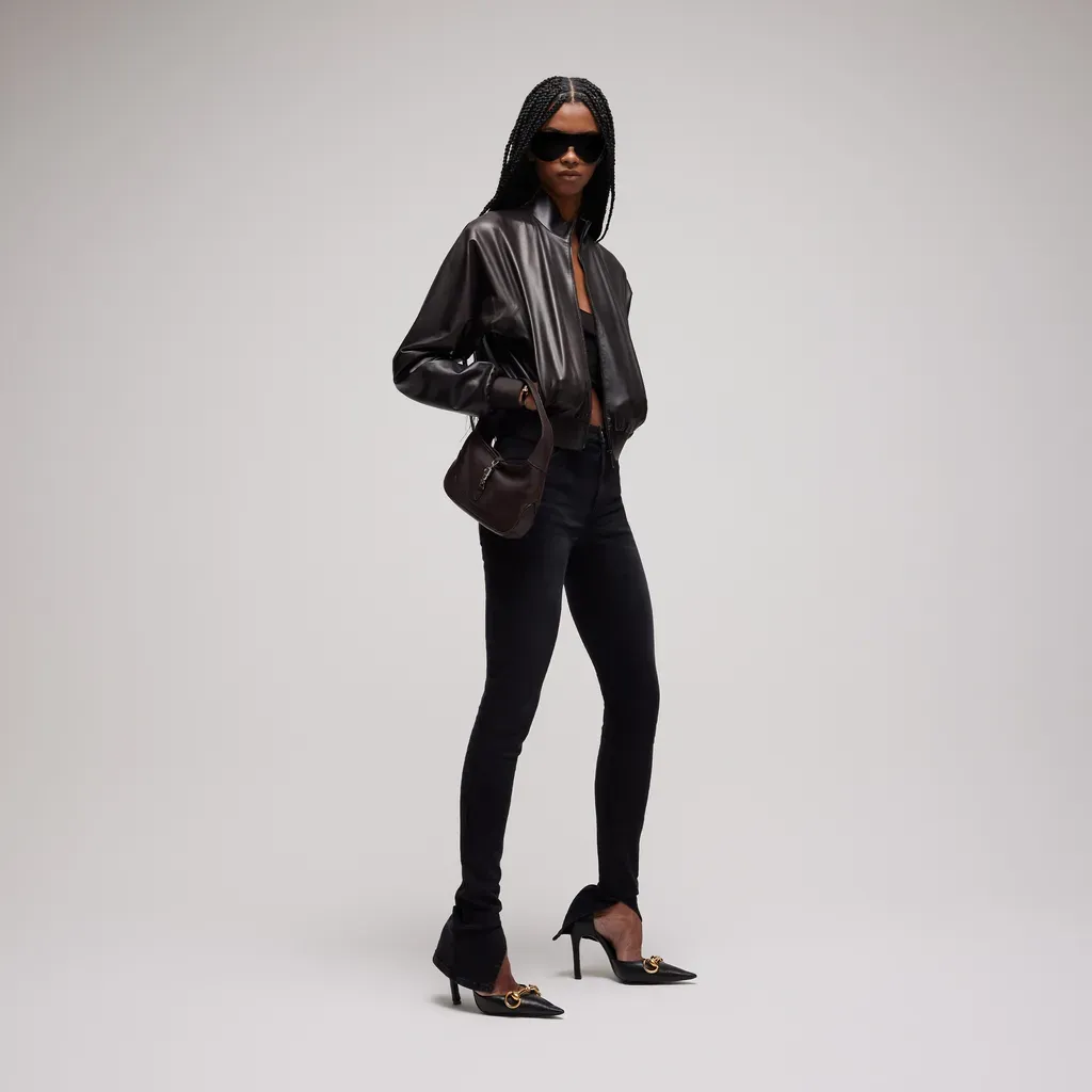 Soft Nappa Leather Bomber Jacket