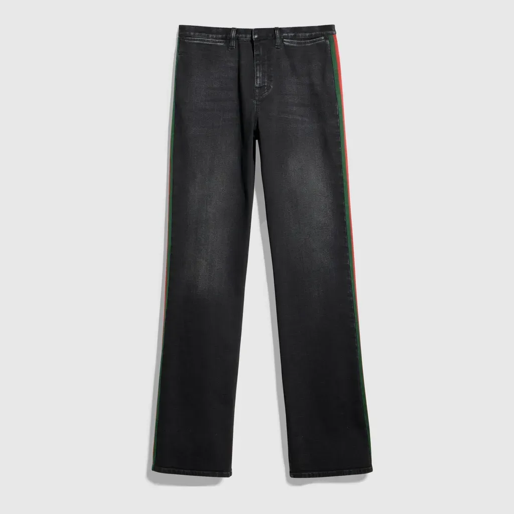 Stretch Cotton Denim With Web