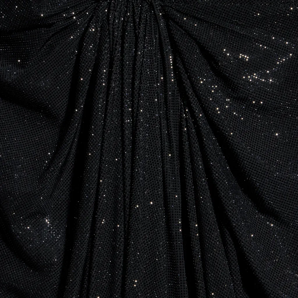 Embroidered Silk Stretch Chiffon Long Dress
