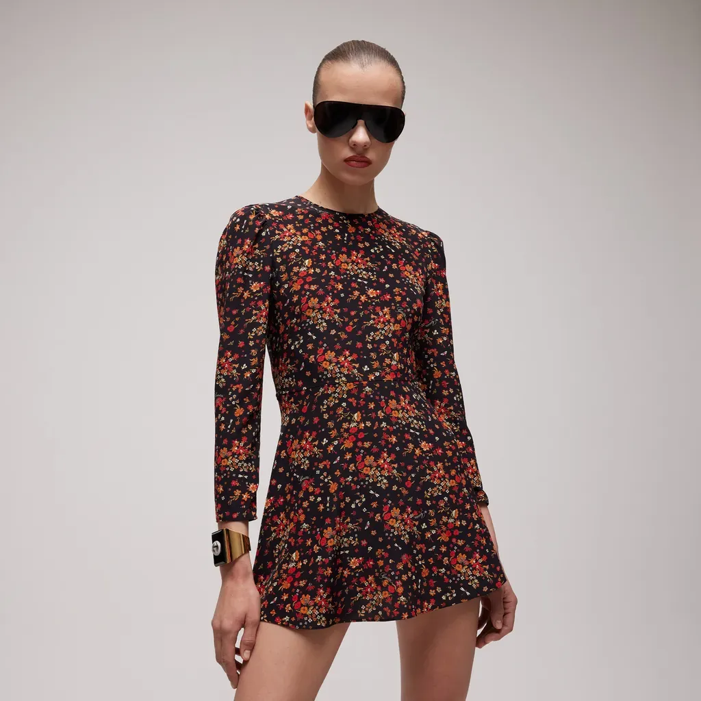 Printed Silk Dress