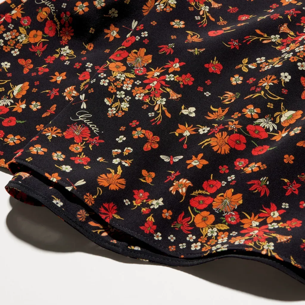 Printed Silk Dress