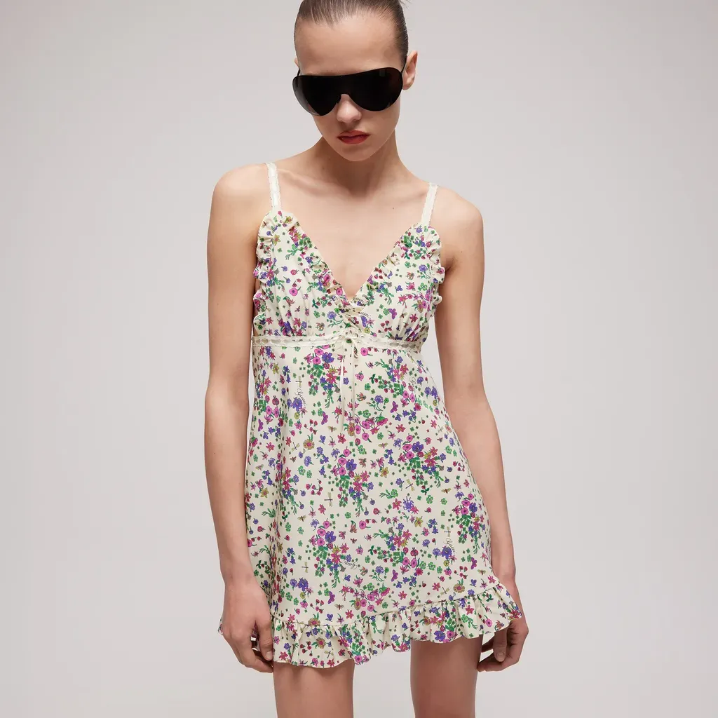 Printed Silk Dress