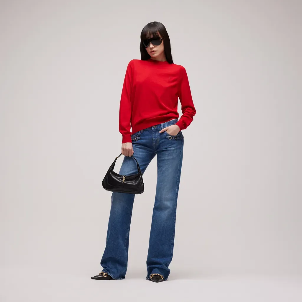 Fine Wool Sweater With Embroidery