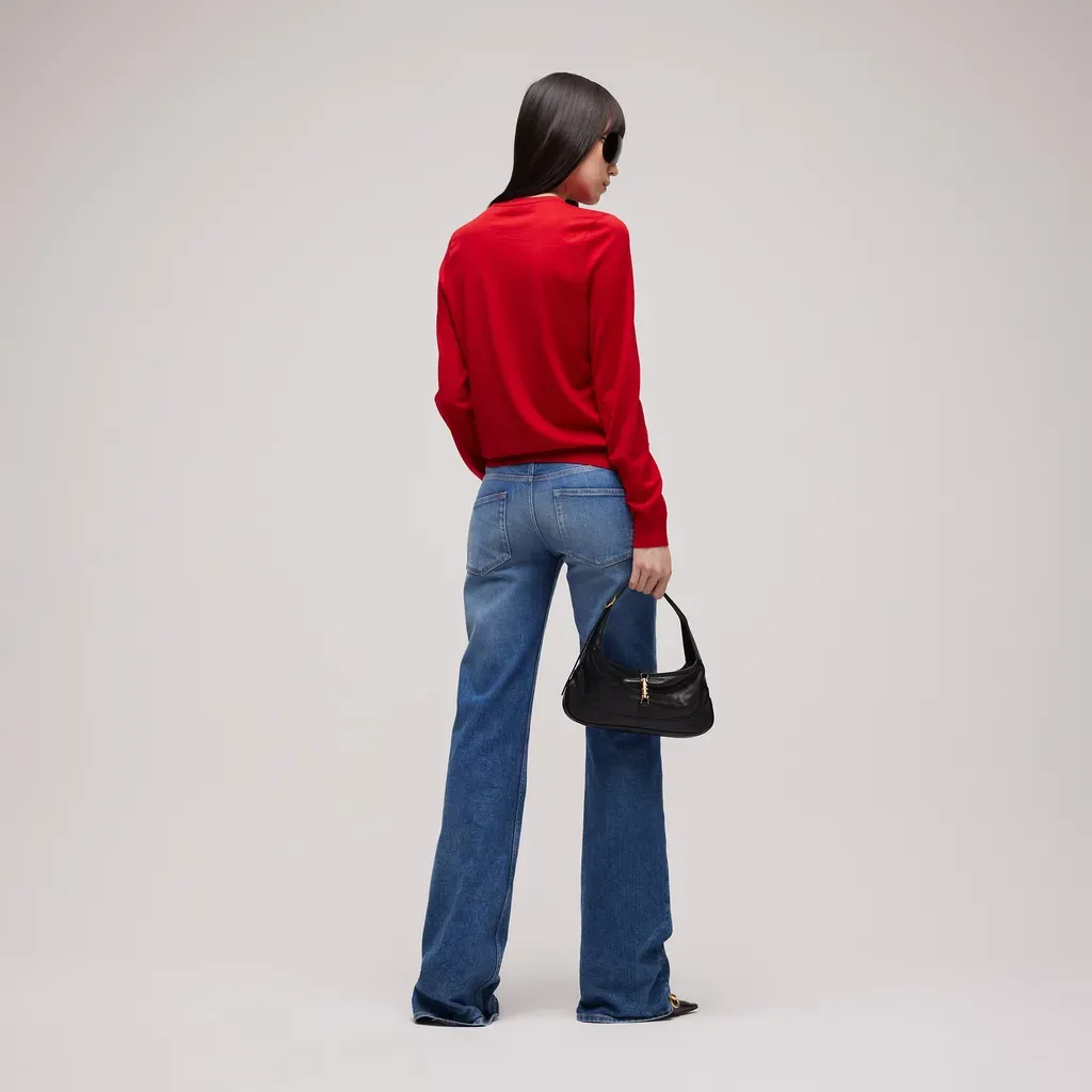 Fine Wool Sweater With Embroidery