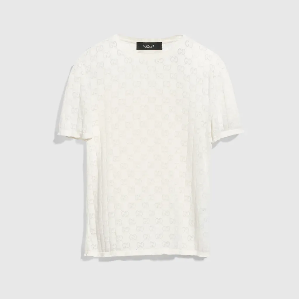 Gg Cotton Devoré T-Shirt
