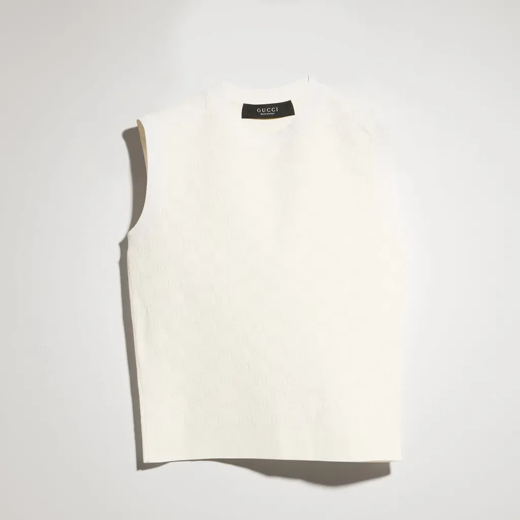 Gg Fine Viscose Jacquard Top