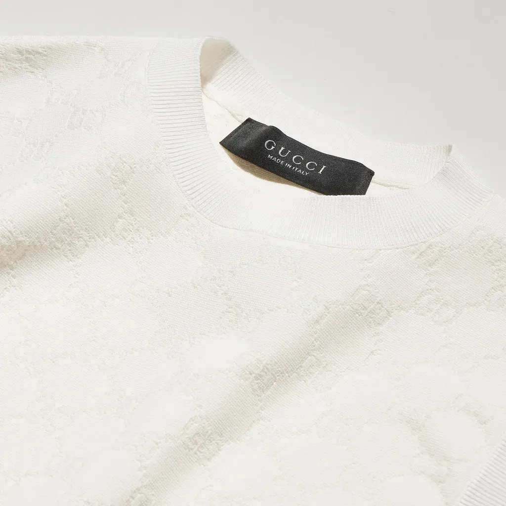 Gg Fine Viscose Jacquard Top
