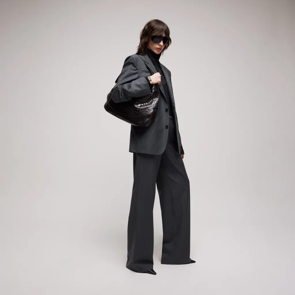 Pinstripe Wool Pants