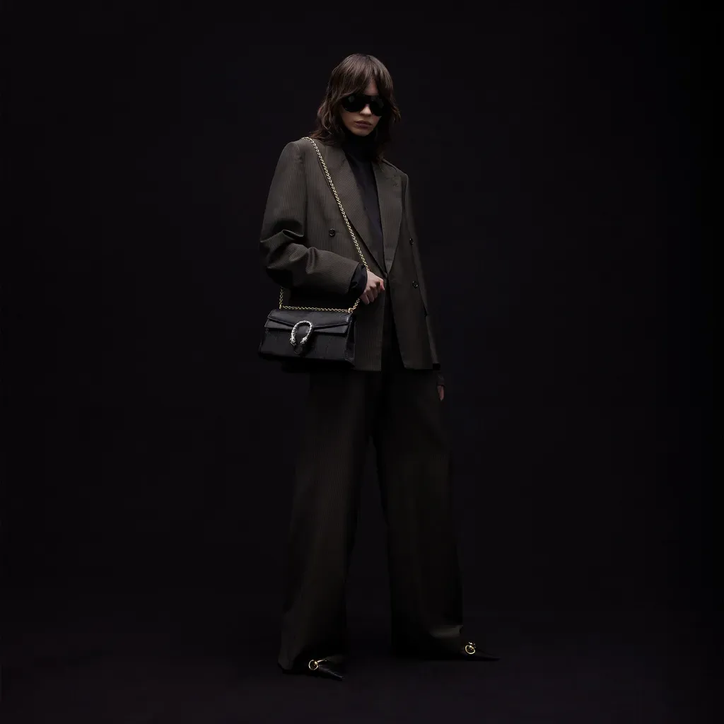 Pinstripe Wool Mohair Pants
