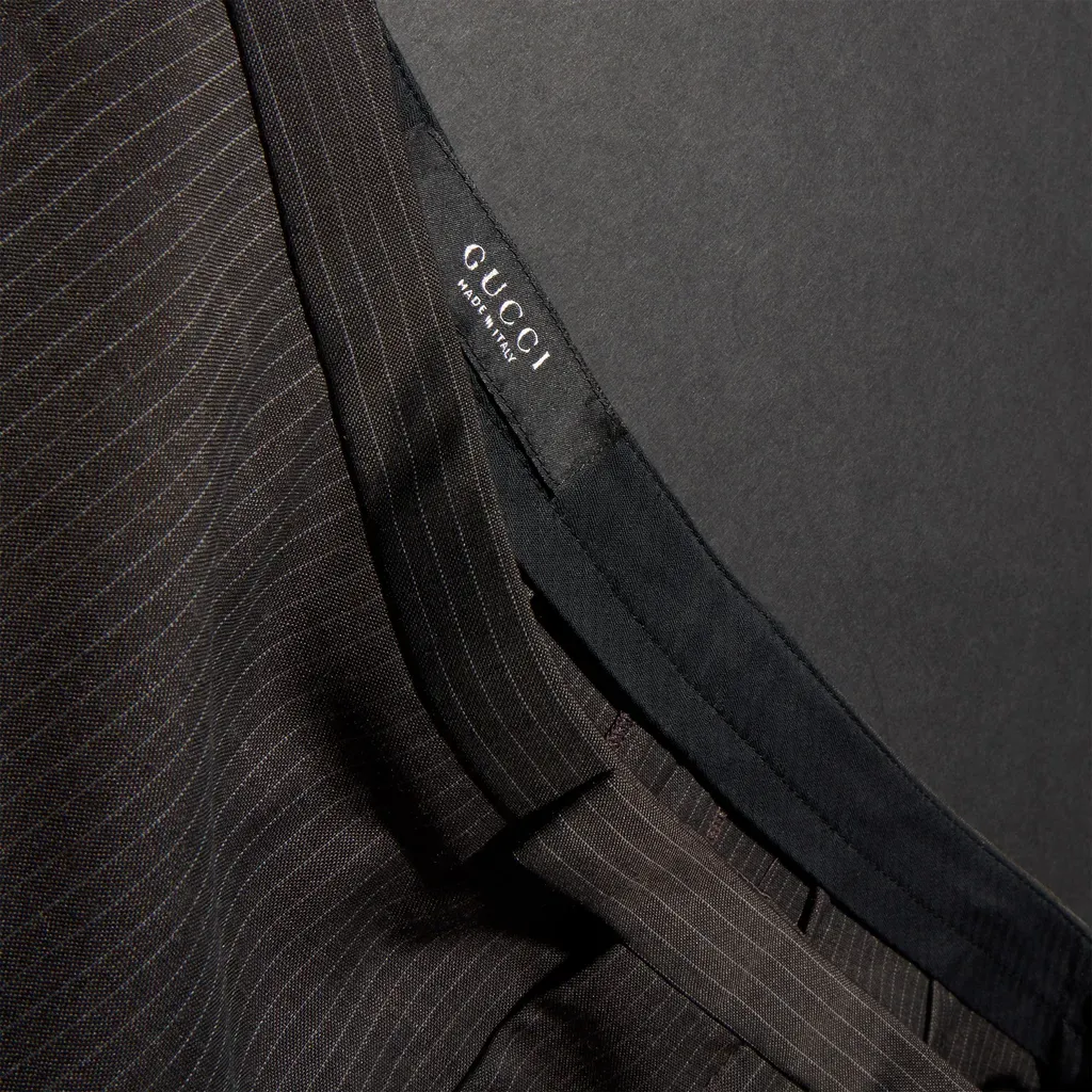 Pinstripe Wool Mohair Pants