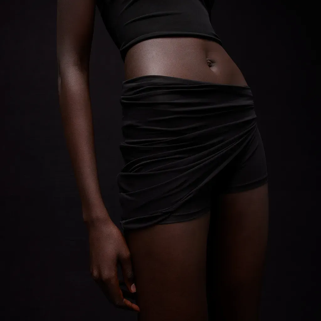 CrÊPe Jersey Draped Shorts