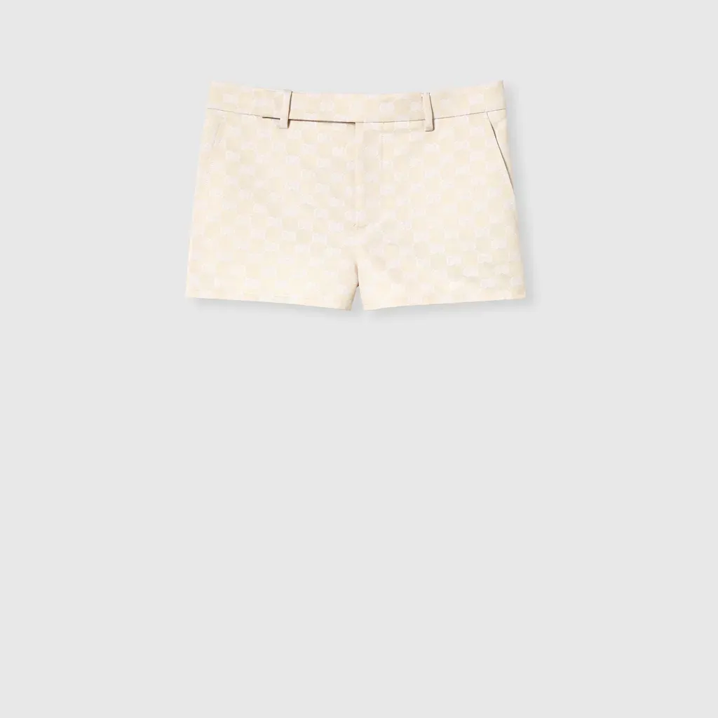 Gg Cotton Gabardine Shorts
