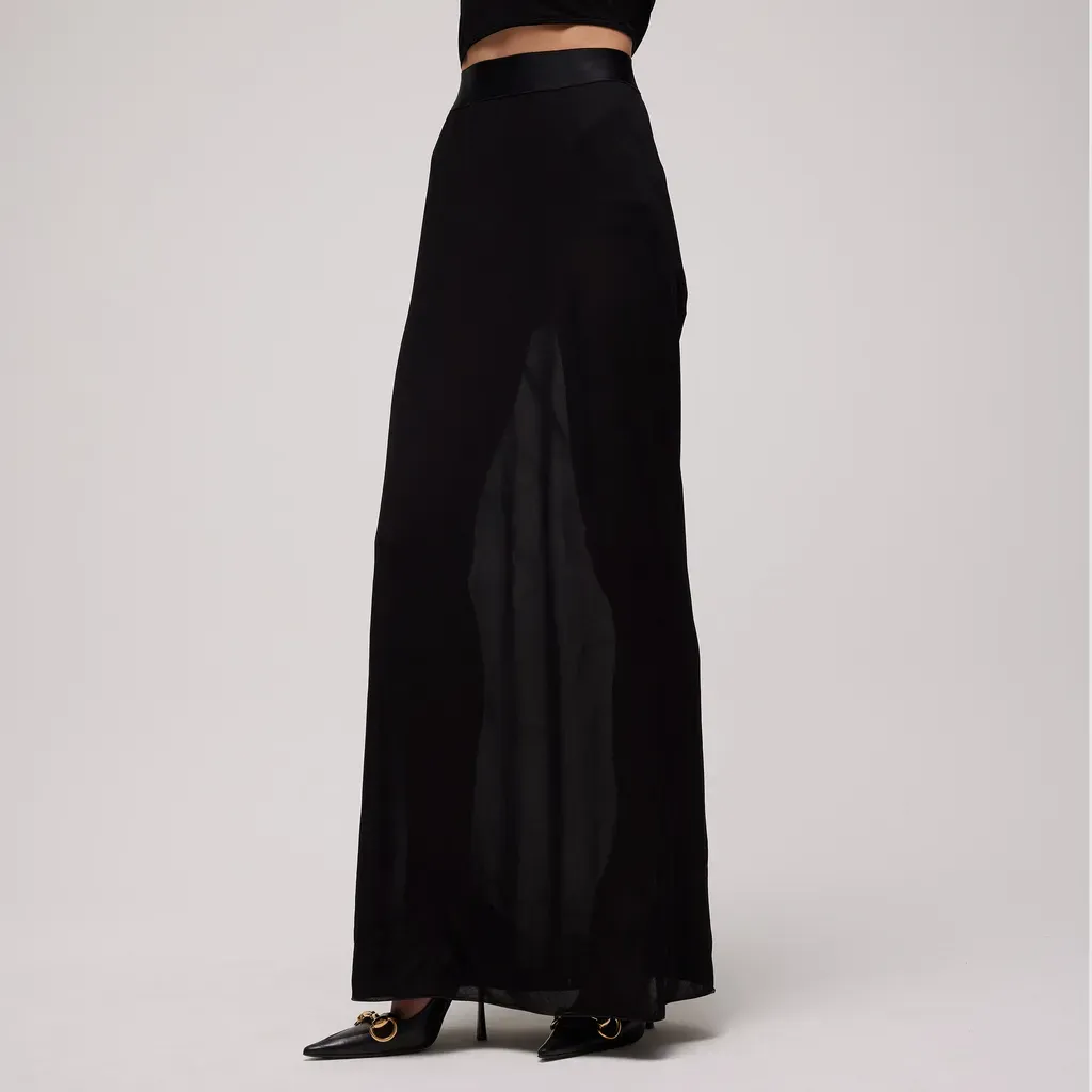 Viscose CrÊPe Jersey Long Skirt
