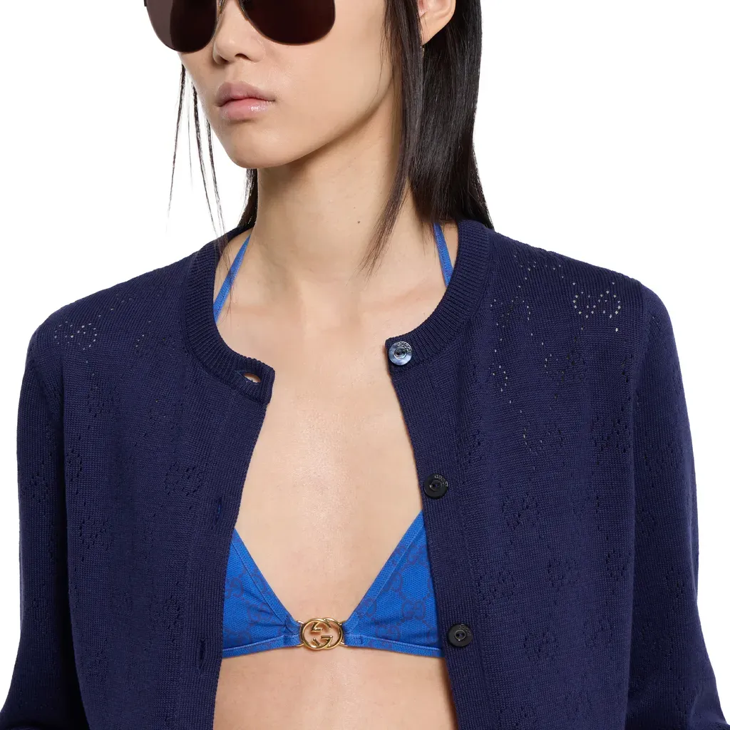 Printed Stretch Jersey Bikini