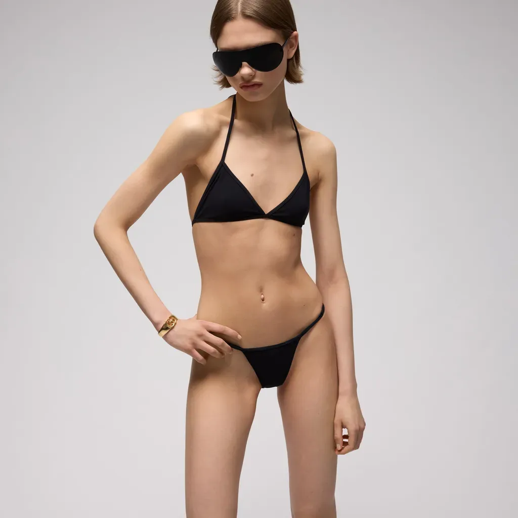 Stretch Jersey Bikini With Interlocking G